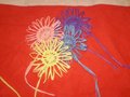 Gratis patroon Bloem van (kunst) Raffia